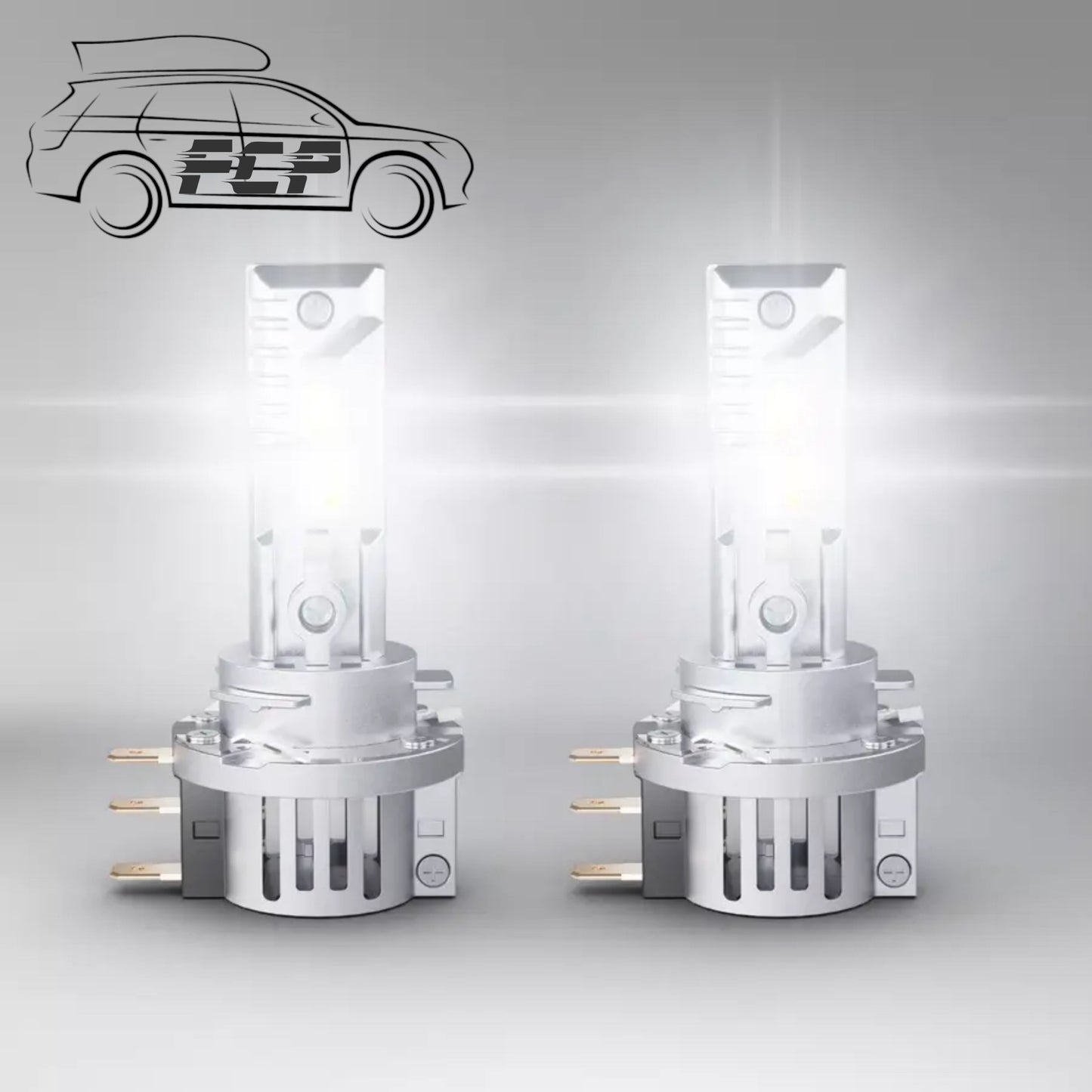 OSRAM 64176DWESY-HCB LED Driving HL Easy H15 Twin Pack Replacement OE Quality