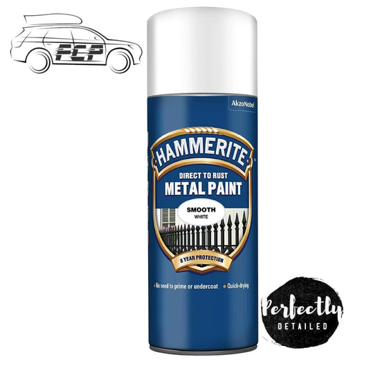 Hammerite Direct to Rust Metal Aerosol Smooth White 400ml