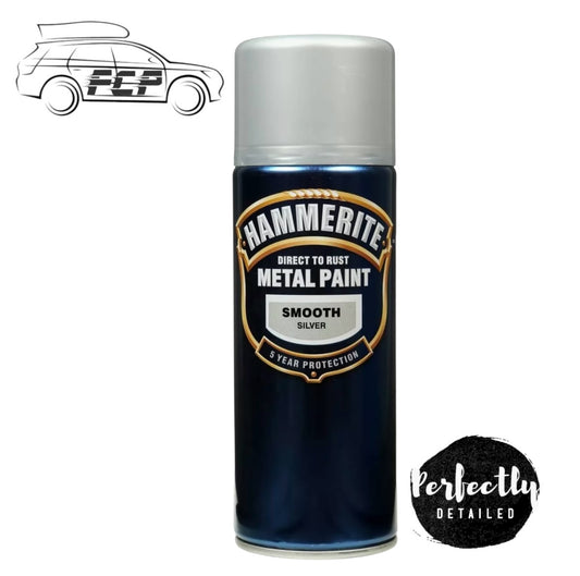 Hammerite Direct to Rust Metal Aerosol Smooth Silver 400ml