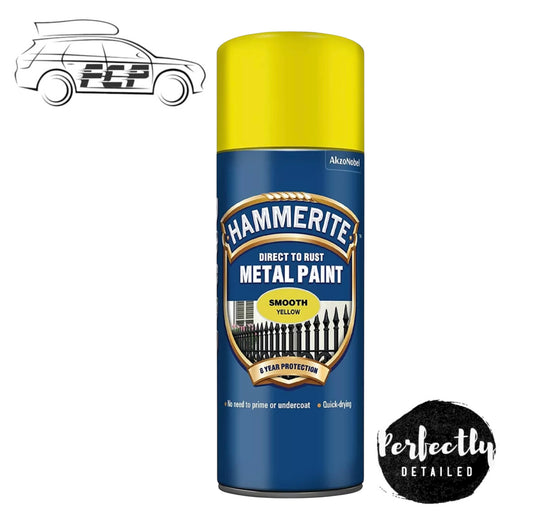 Hammerite Direct to Rust Metal Aerosol Smooth Yellow 400ml