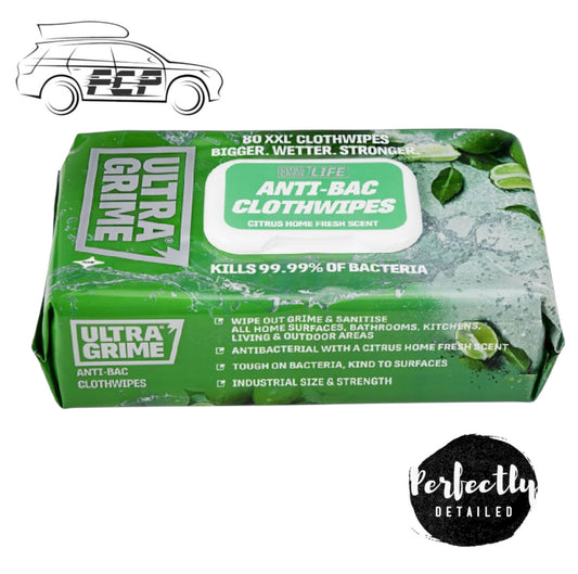 UltraGrime Life Anti-Bac Wipes XXL 80pk