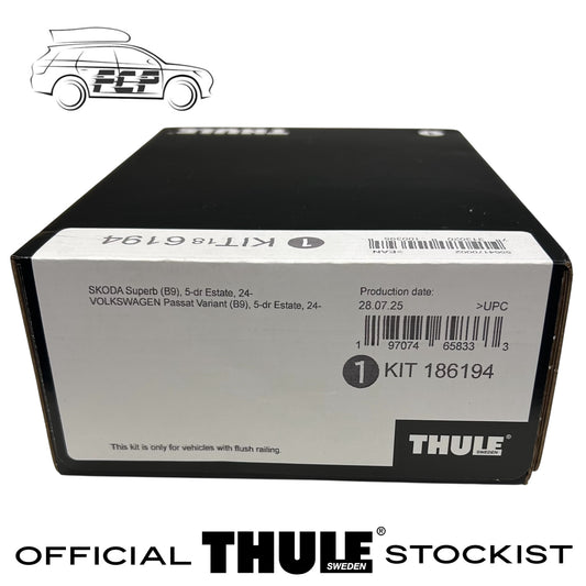 Thule Evo Flush Rail Fitting Kit 186194 Fits Skoda Superb, VW Passat Variant B9