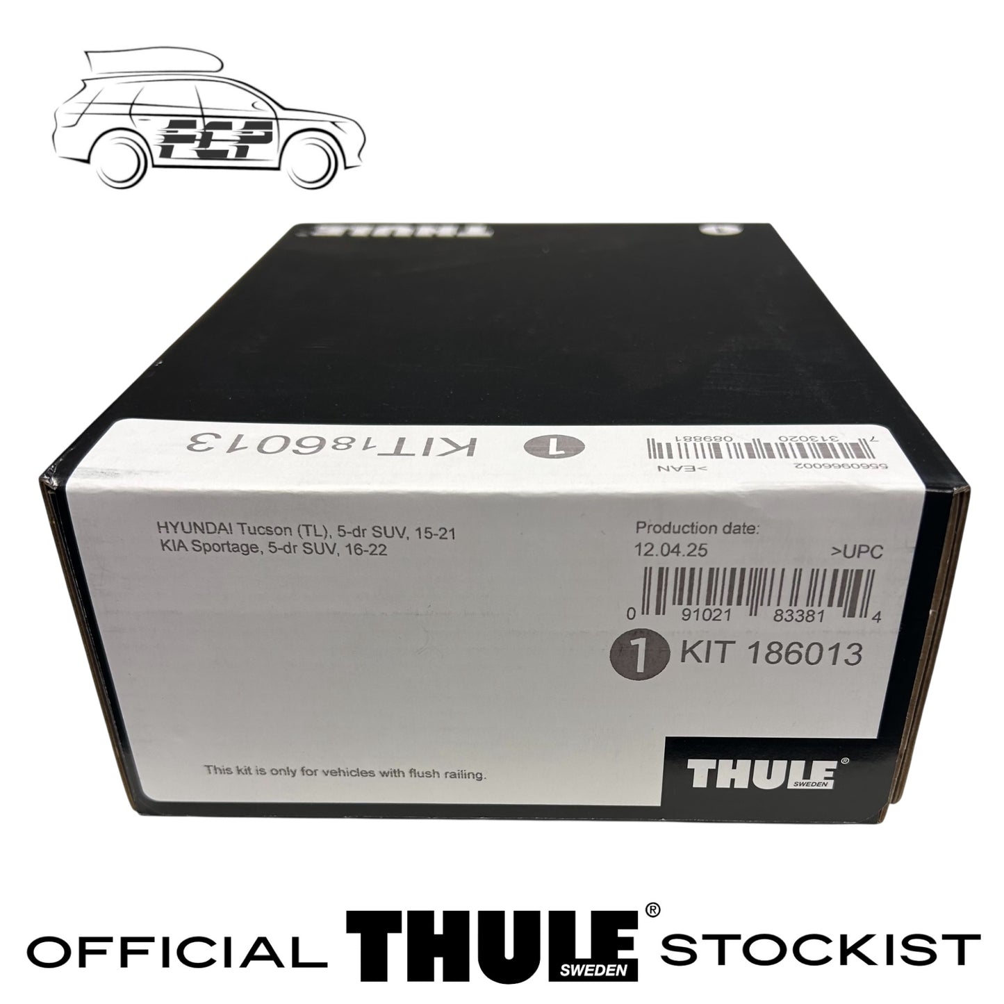 Thule Evo Flush Rail Fitting Kit 186013 Fits Hyundai Tucson, Kia Sportage