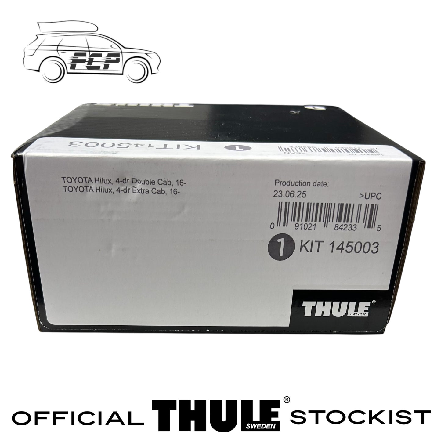 Thule Evo Flush Rail Fitting Kit 145003 Fits Toyota Hilux Double/Extra Cab 16 On