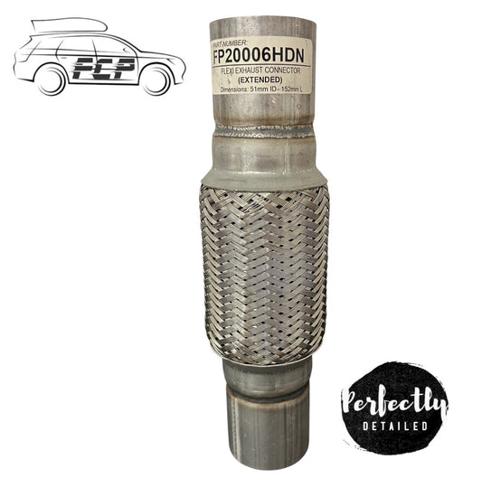 Exhaust Flexi Tube Joint Flexible Pipe Repair 51mm x 152mm