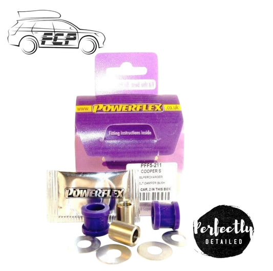 Powerflex Mini Cooper S R53 Super Charger Belt Tensioner Damper Bush Set PFF5-211
