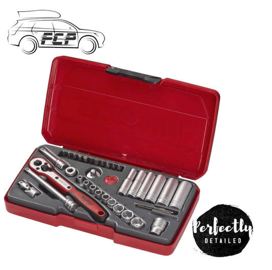 Teng Tools 36pc 1/4" Socket, Tool Bit Set T1436