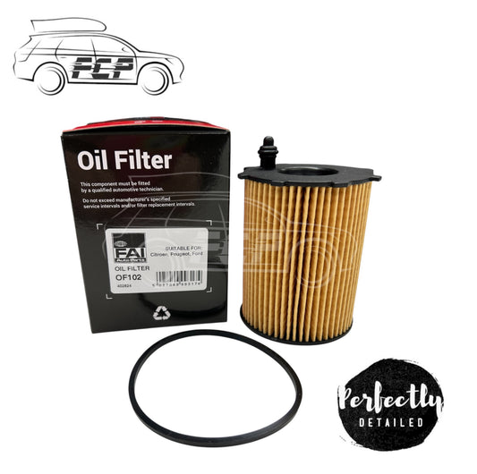 FAI Oil Filter-OF102- Fits Citroen DS Fiat Ford Mazda Mini Insert