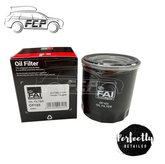 FAI Oil Filter- OF103- Fits Citroen Daihatsu Lexus Peugeot Suzuki