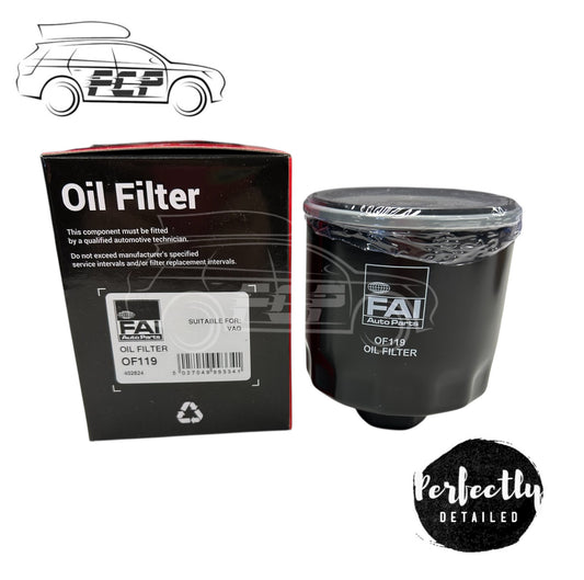 FAI Oil Filter - OF119 -  Fits VW Skoda Seat Spin-on Filter Outer Ø 78mm