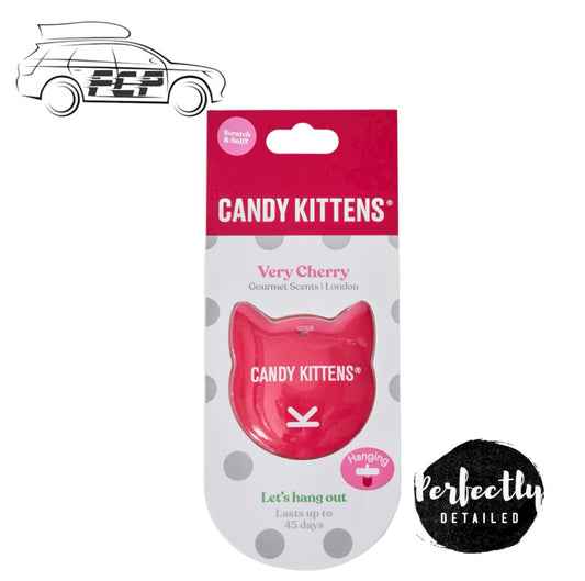 Candy Kittens 3D Hanging Car Air Freshener Very Cherry