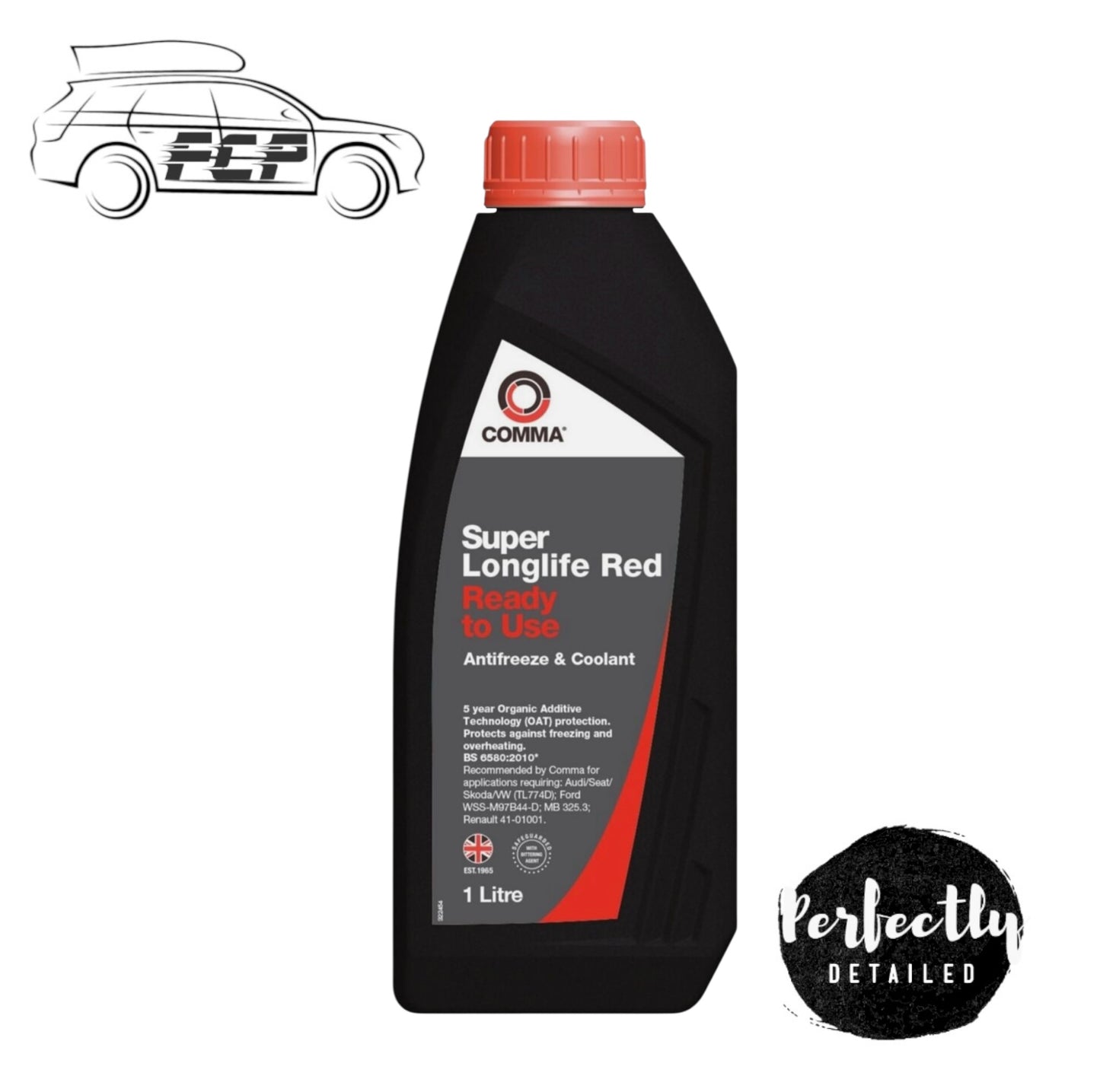 Comma Super Longlife Red Antifreeze & Coolant Ready to Use 1L