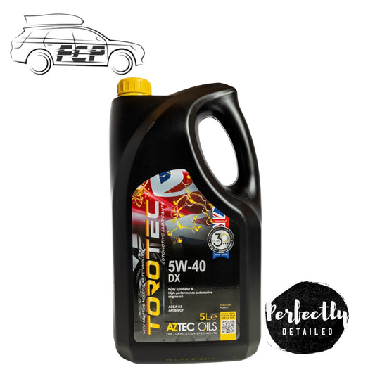 Aztec Oils Torotec 5W-40 DX Fully Synthetic 5L ACEA C3 BMW LL-04 MB229.51