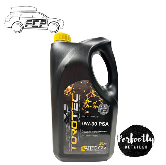 AZTEC OILS TOROTEC 0W-30 FULLY SYNTHETIC ENGINE OIL PSA ACEA C2 5L