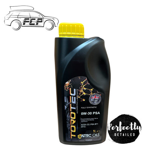 AZTEC OILS TOROTEC 0W-30 FULLY SYNTHETIC ENGINE OIL PSA ACEA C2 1L