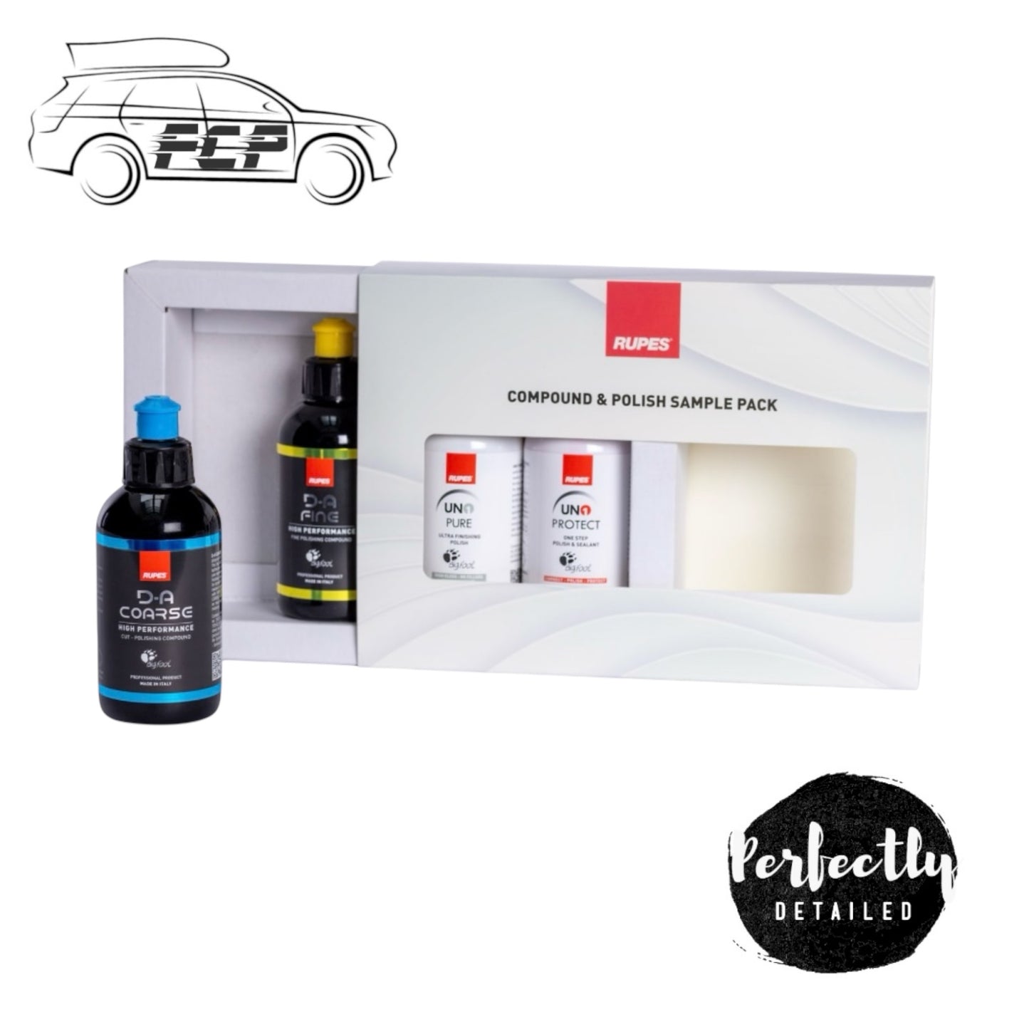 Rupes Compound and Polish Sample Pack Contains 4 x 125ml Bottles Most Popular