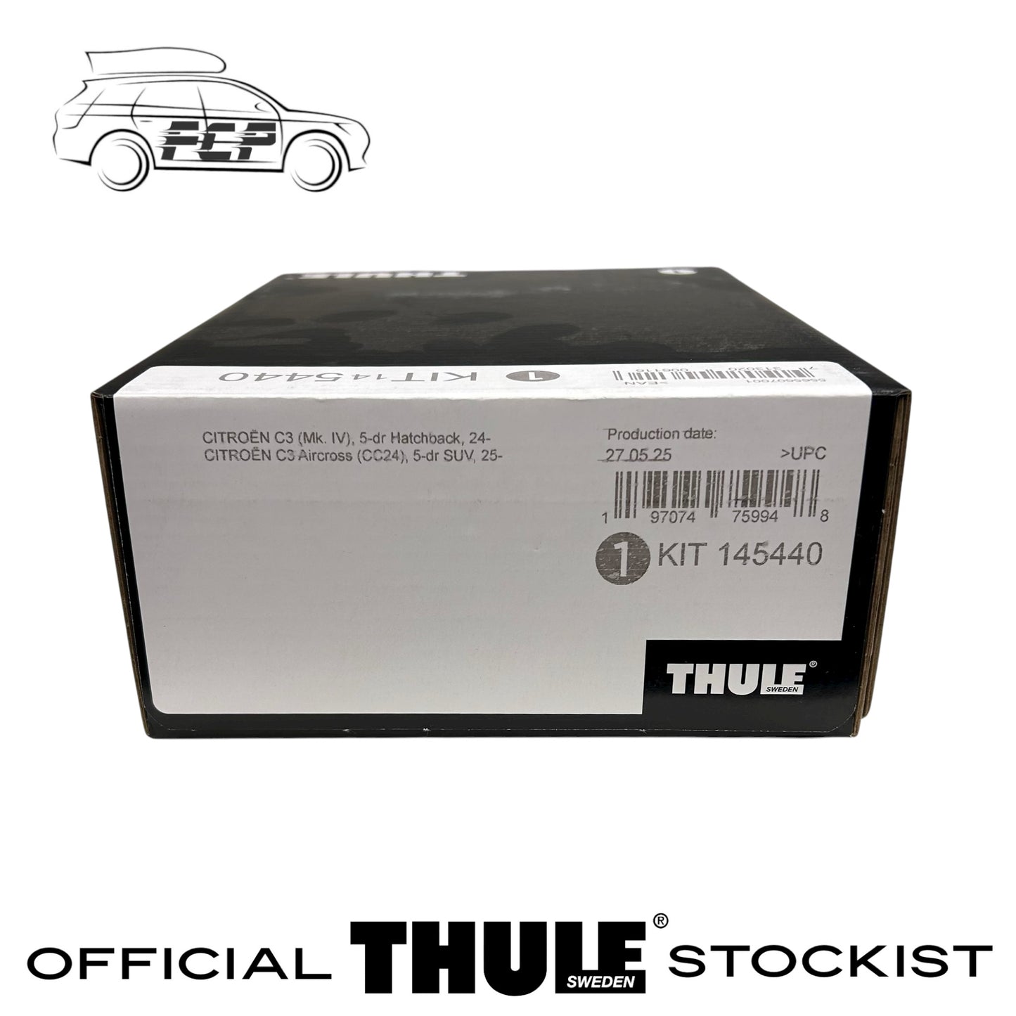 Thule Evo Flush Rail Fitting Kit 145440 Fits Citroen C3 (Mk IV) & C3 Aircross