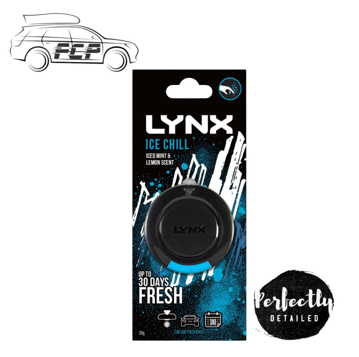 Lynx ICE CHILL 3D Hanging Car Air Freshener