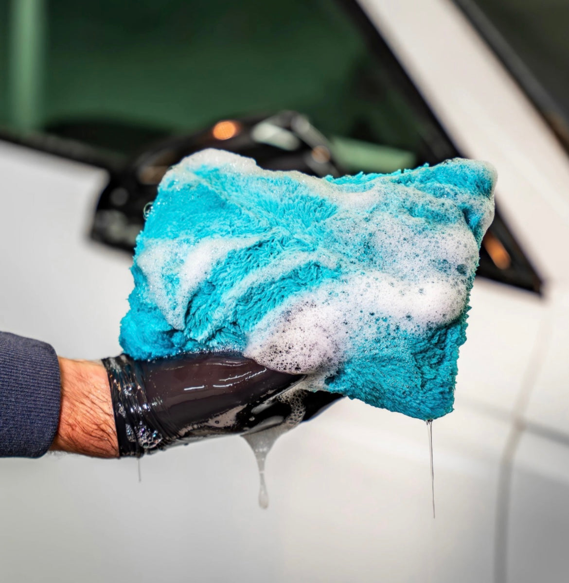 SOFT99 Alaunen Wash Bag Double-Sided Car Wash Sponge