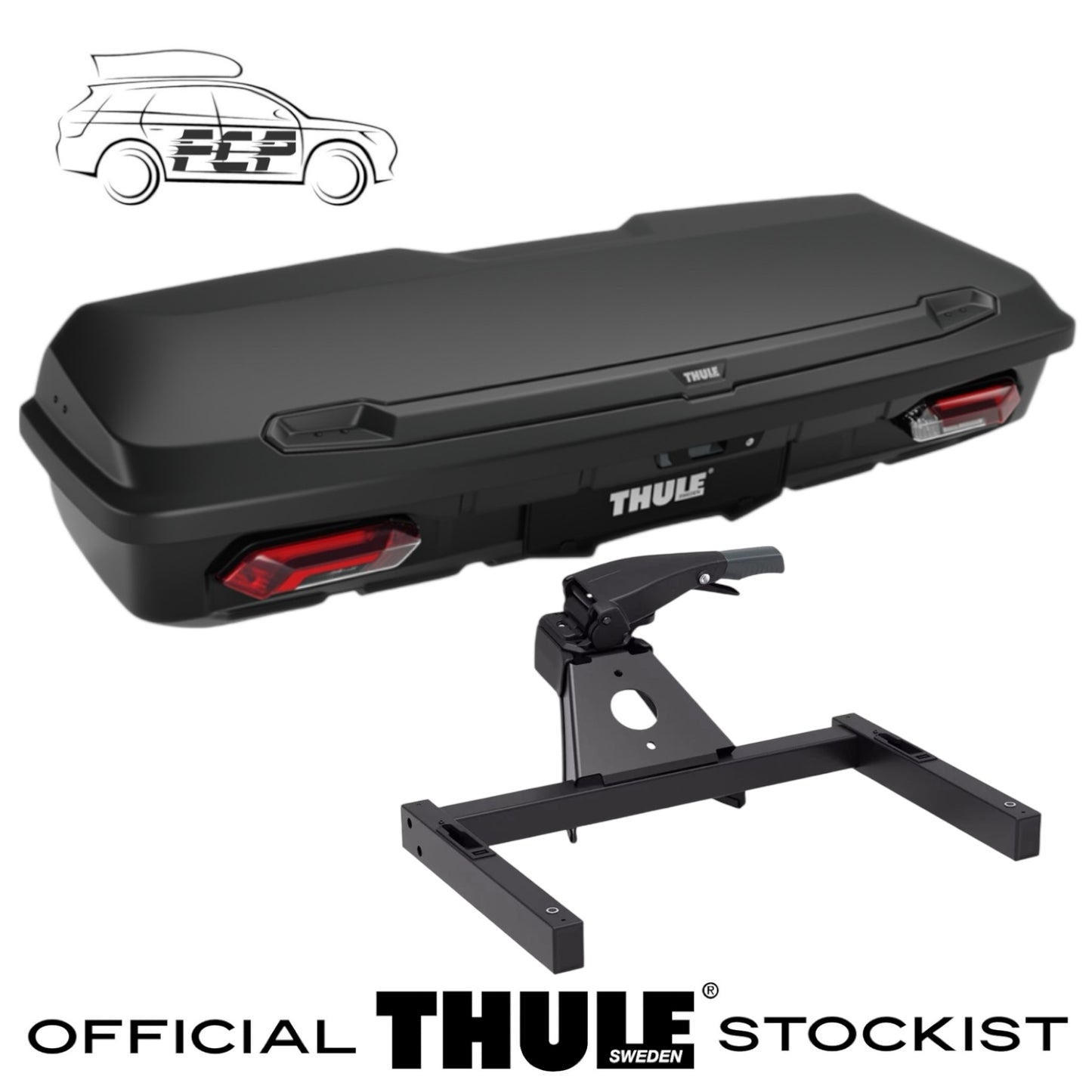 Thule Arcos Box XL Extra-Large Hard Shell Towbar Cargo Carrier 906602 906300