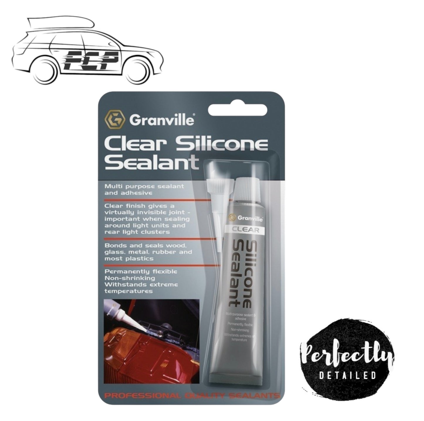 Granville Clear Silicone Sealant 40g