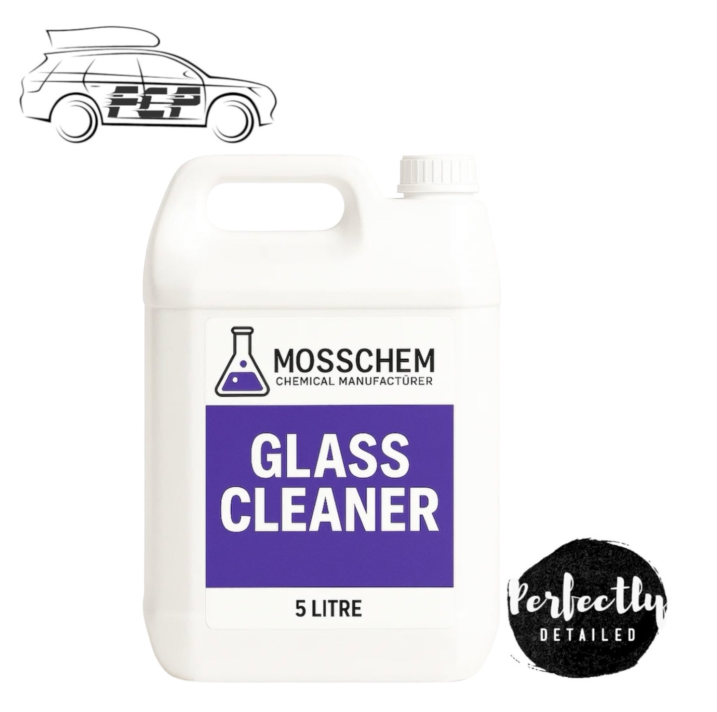 Mosschem Glass Cleaner SMEAR FREE GLASS CLEANER 5L