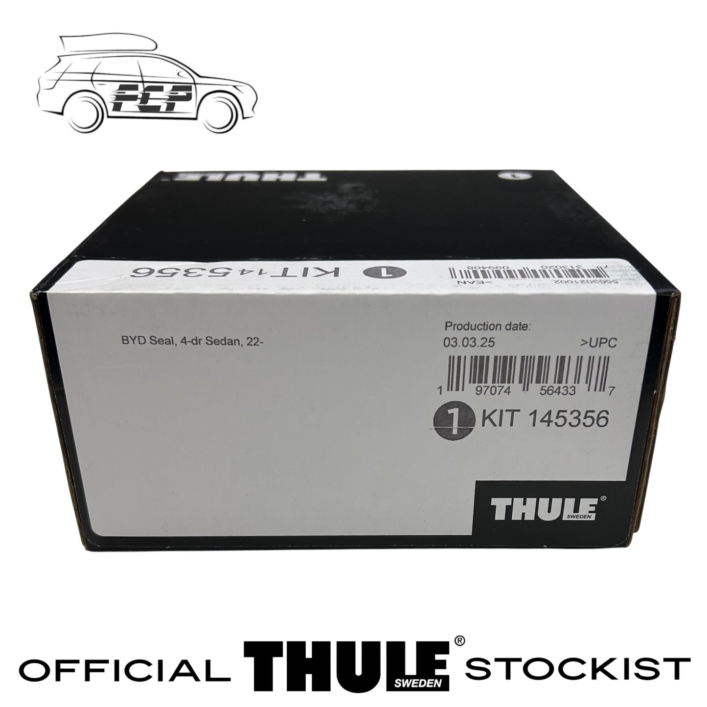 Thule Evo Flush Rail Fitting Kit 145356 Fits BYD Seal, 4-Dr Saloon, 22 Onwards
