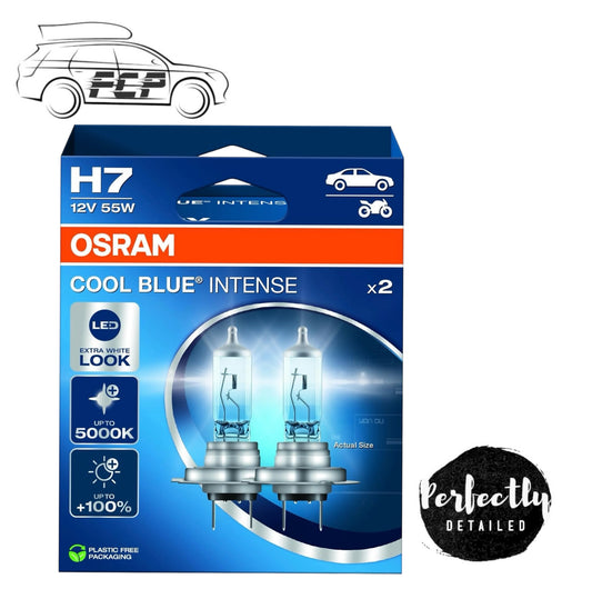 OSRAM Cool Blue Intense Next Gen H7 Headlight Bulbs (Twin) 64210CBN-HCB 5000K