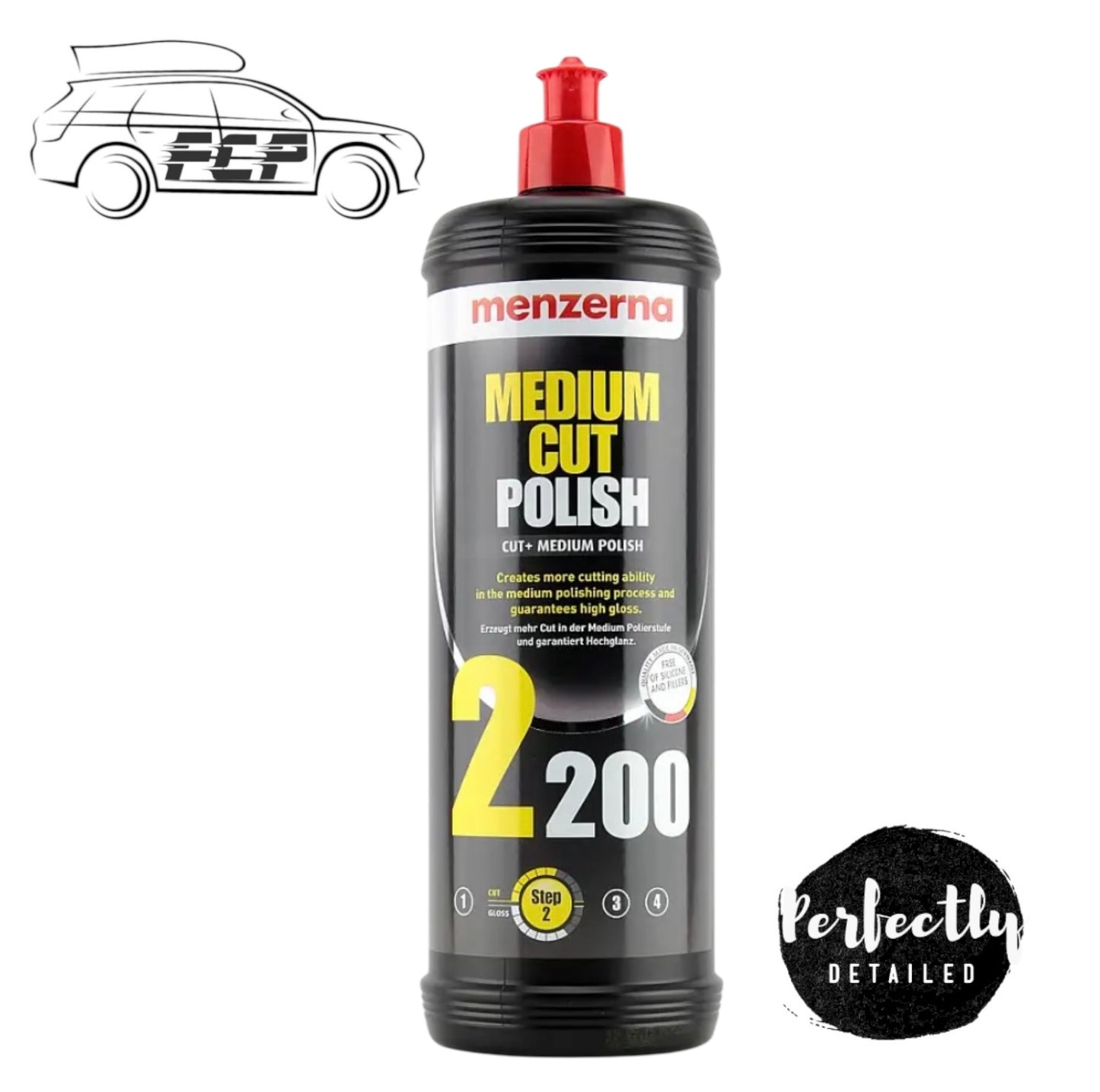 MENZERNA 2200 MEDIUM CUT POLISH COMPOUND 1L