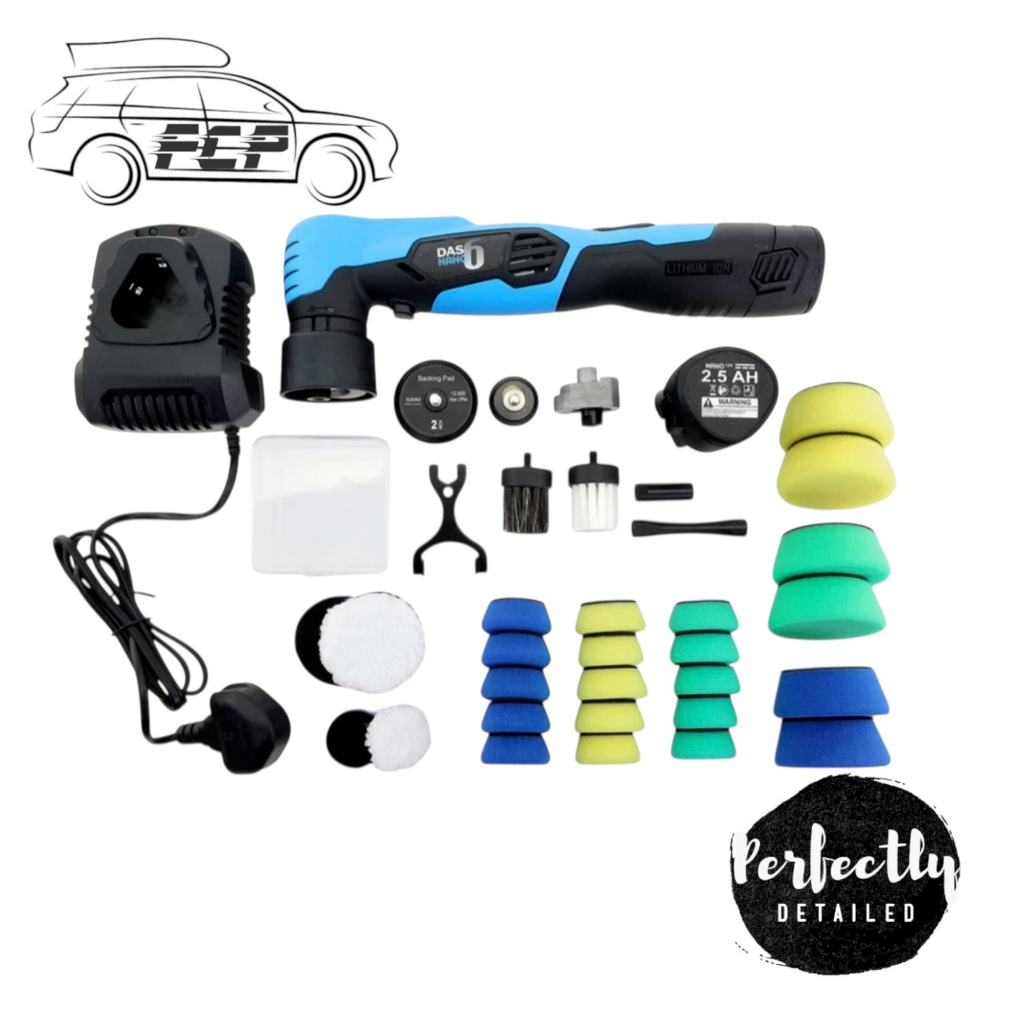 DAS-6 Nano Cordless Dual Action Mini Polisher Kit