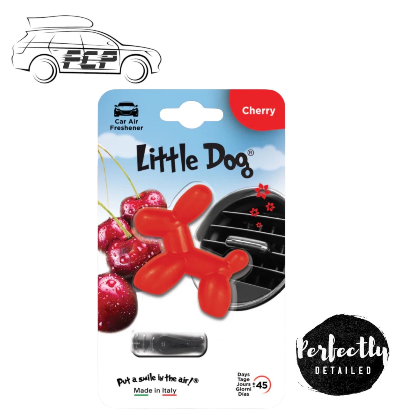 Little Joe - Little Dog Car Vent Air Freshener Cherry