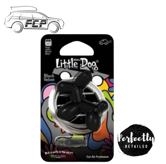 Little Joe - Little Dog Car Vent Air Freshener Black Velvet