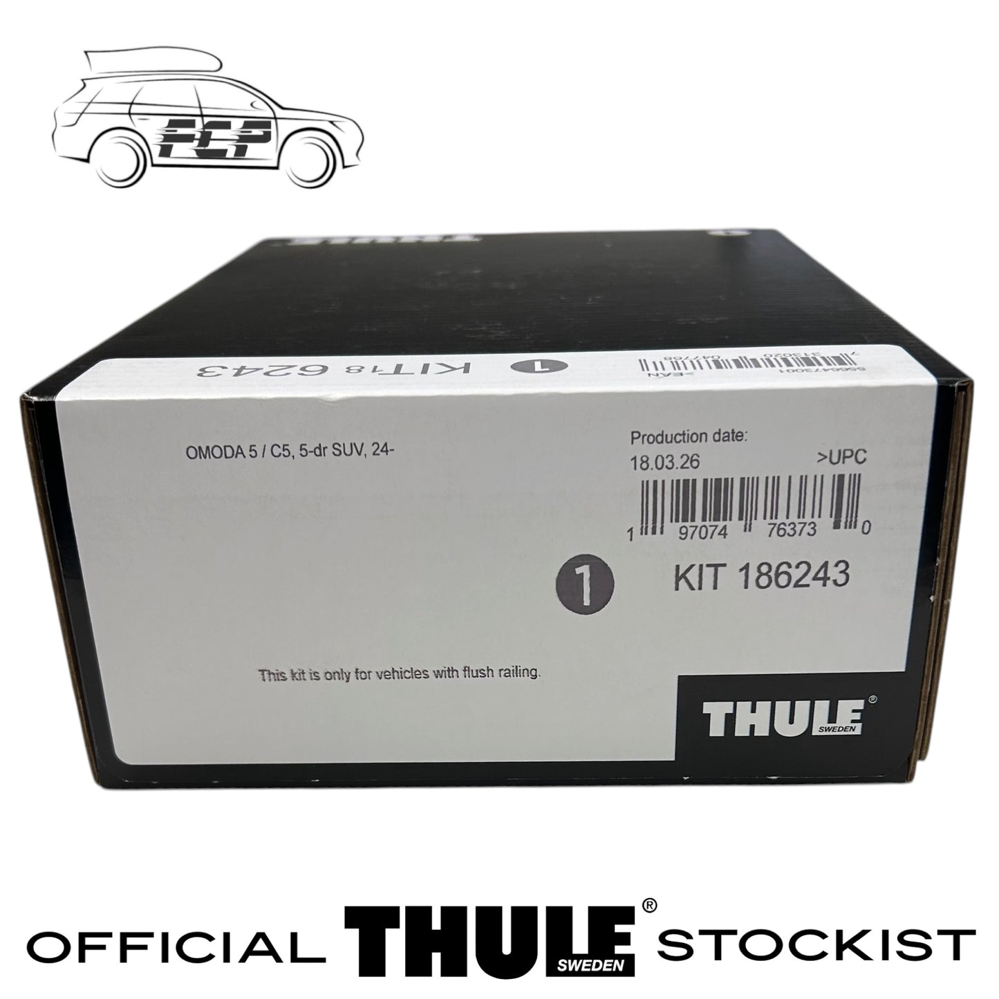 Thule Evo Flush Rail Fitting Kit 186243 Fits Omoda 5 / C5, 5-Dr SUV, 24 Onwards