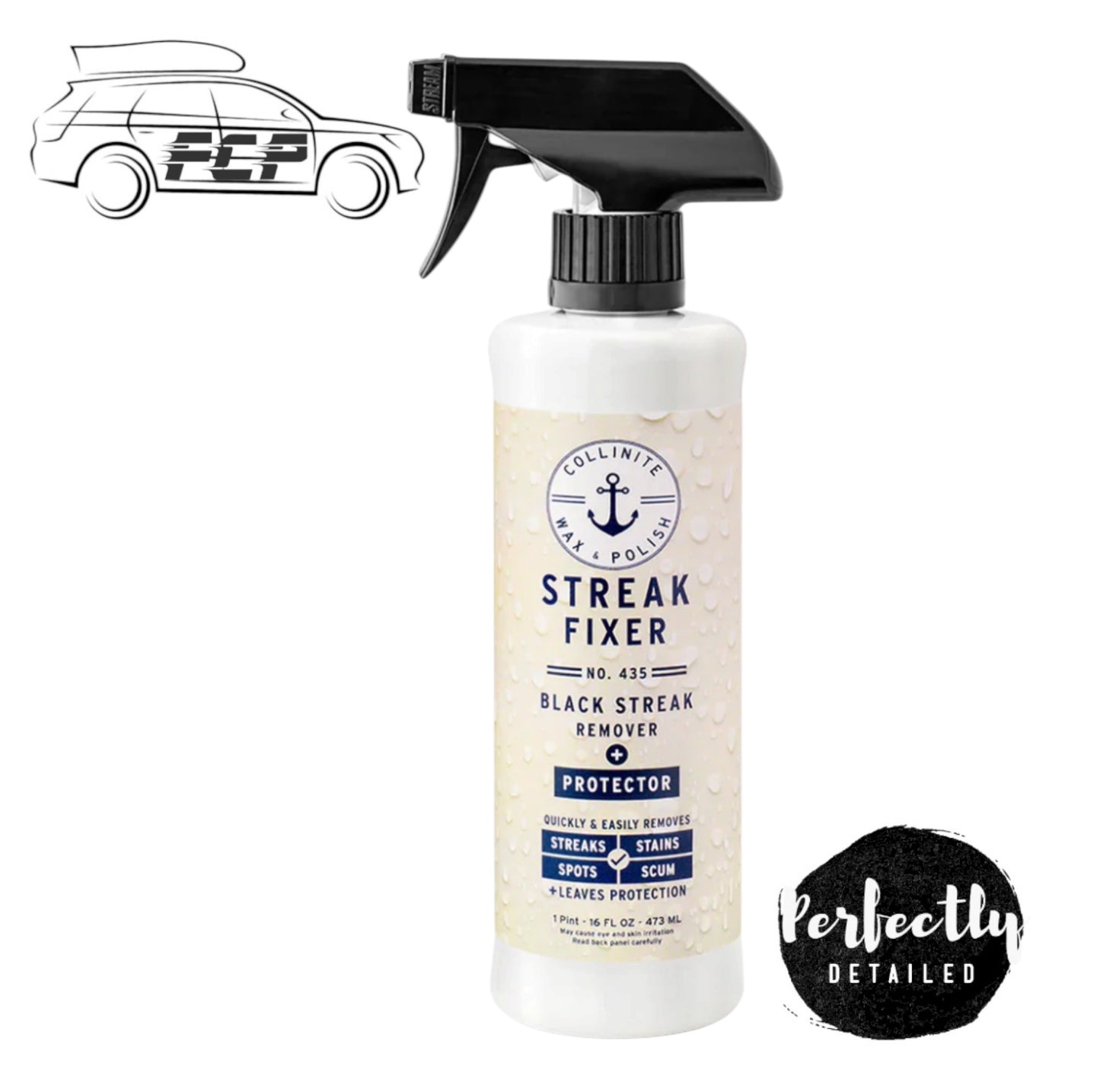 COLLINITE STREAK FIXER -BLACK STREAK REMOVER & WATERSPOTS NO. 435 473ml