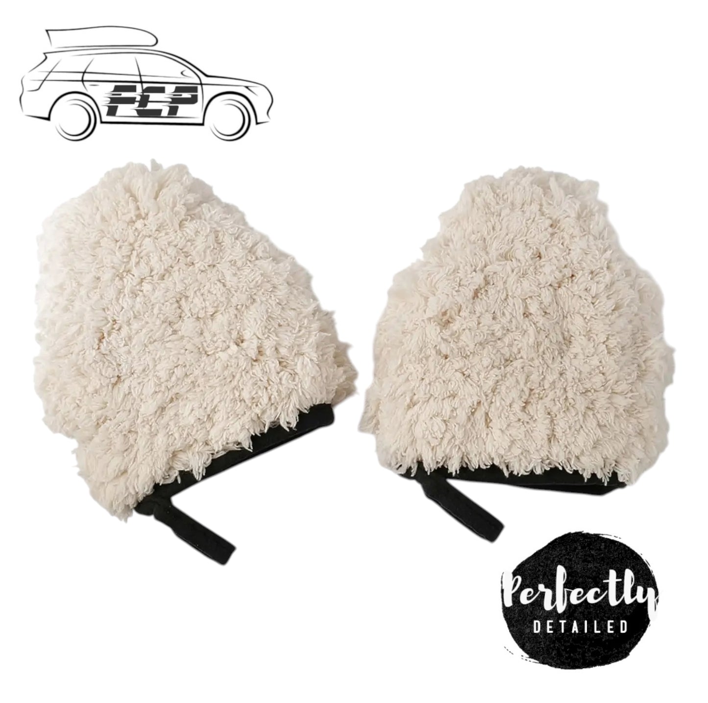 MAXSHINE WHEEL WASH FINGER MITTS ULTRA SOFT TWIN PACK