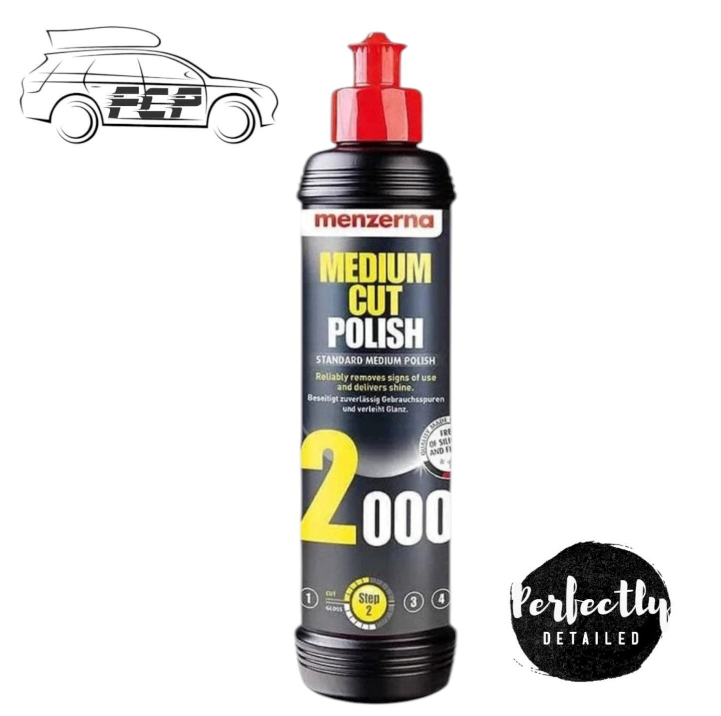 Menzerna 2000 Medium Cut Compound 250ml