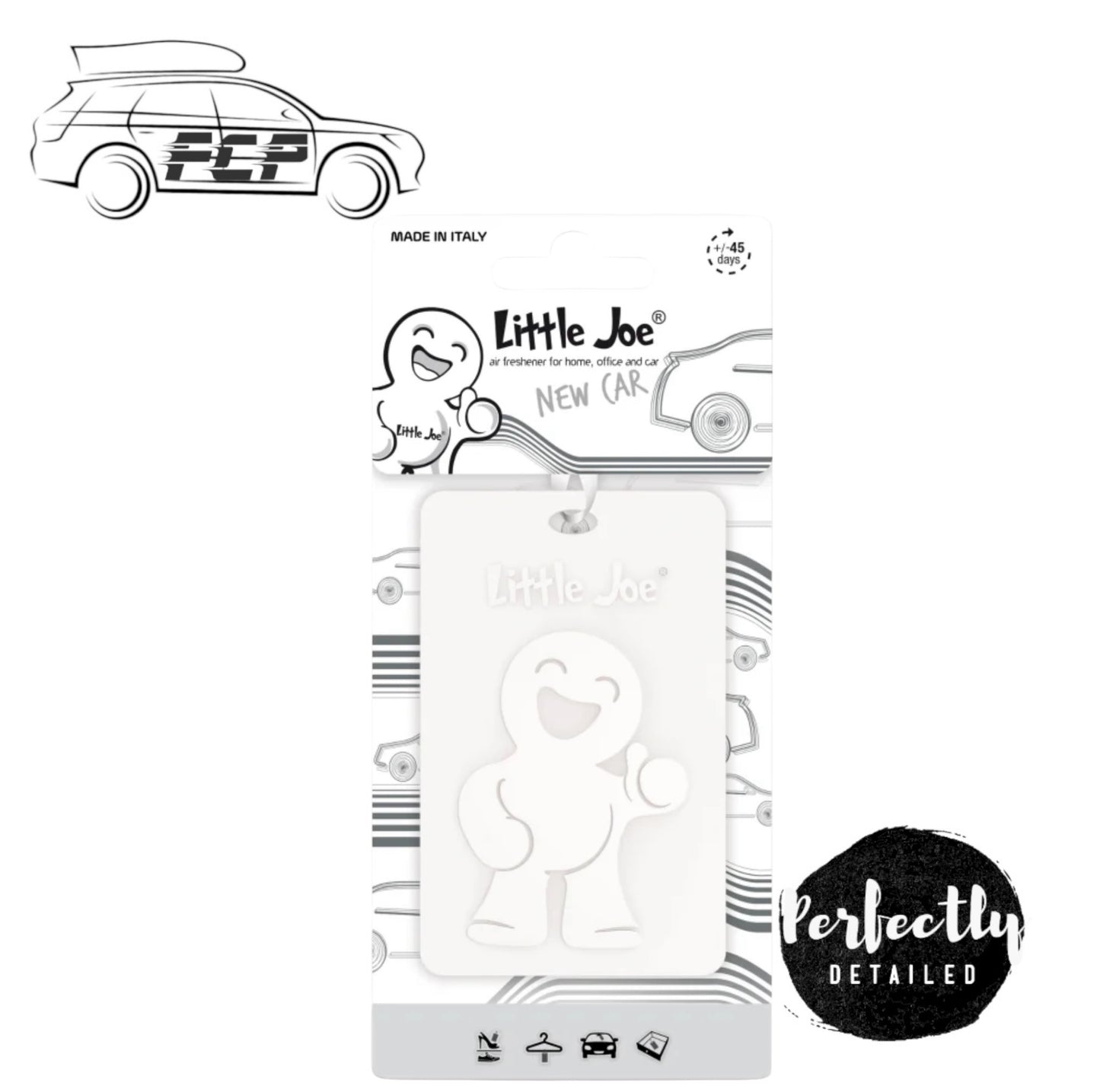 Little Joe Car Polymer 2D Air Freshener New Car Scent