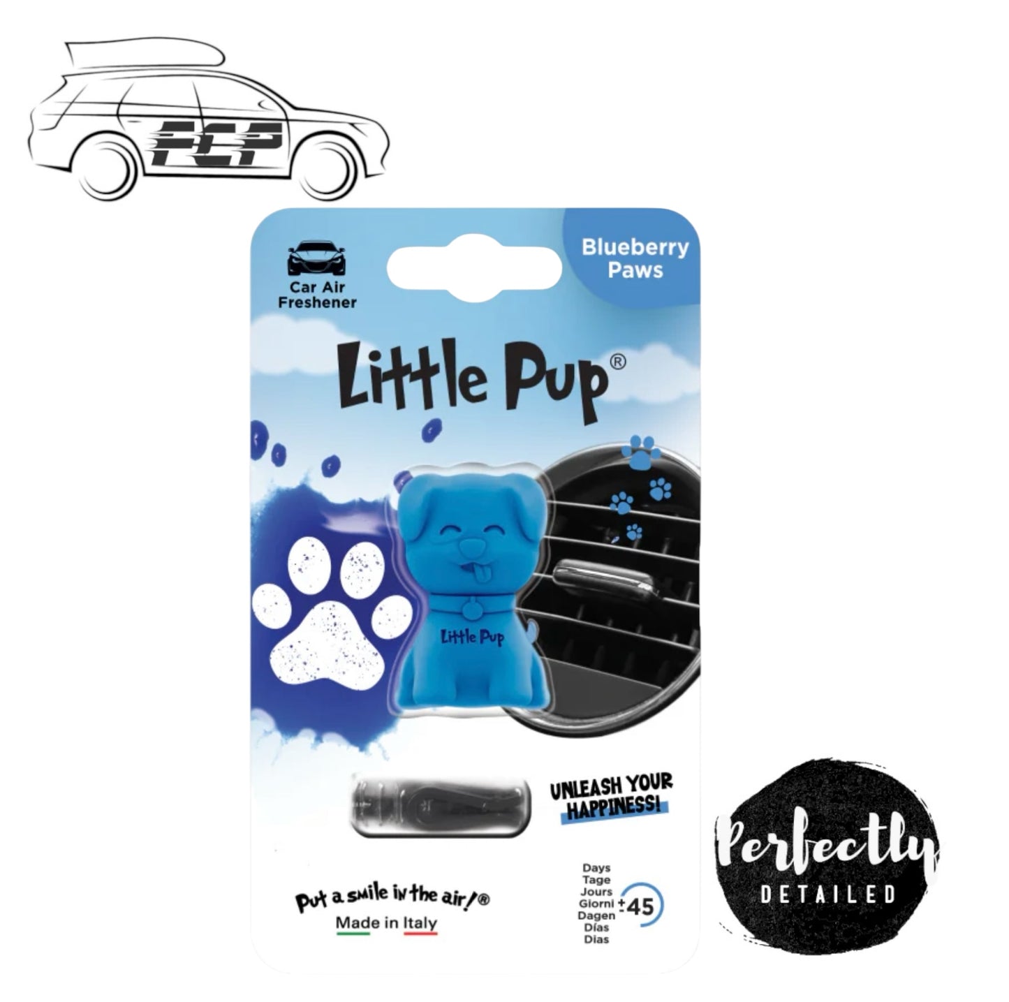 Little Joe - Little Pup Car Vent Air Freshener Blueberry Paws