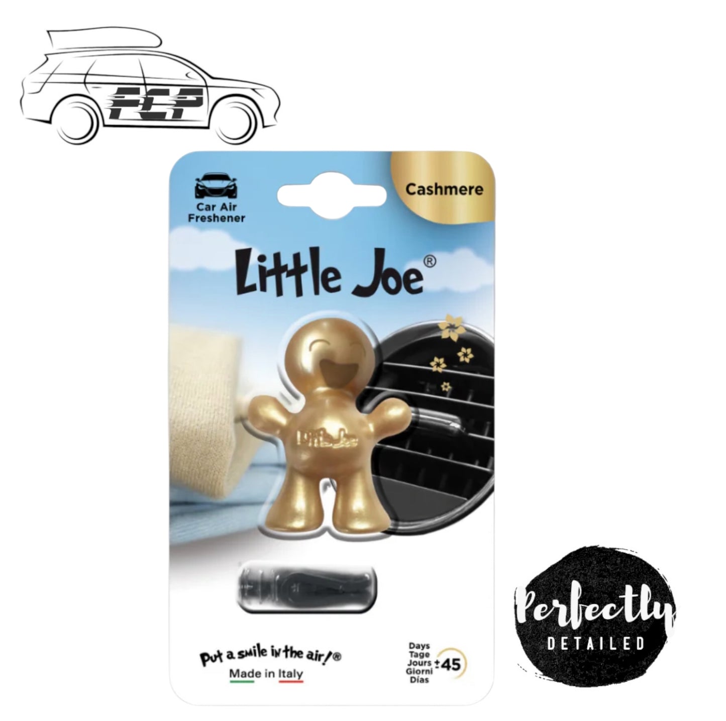 Little Joe Metallic Car Vent Air Freshener Cashmere