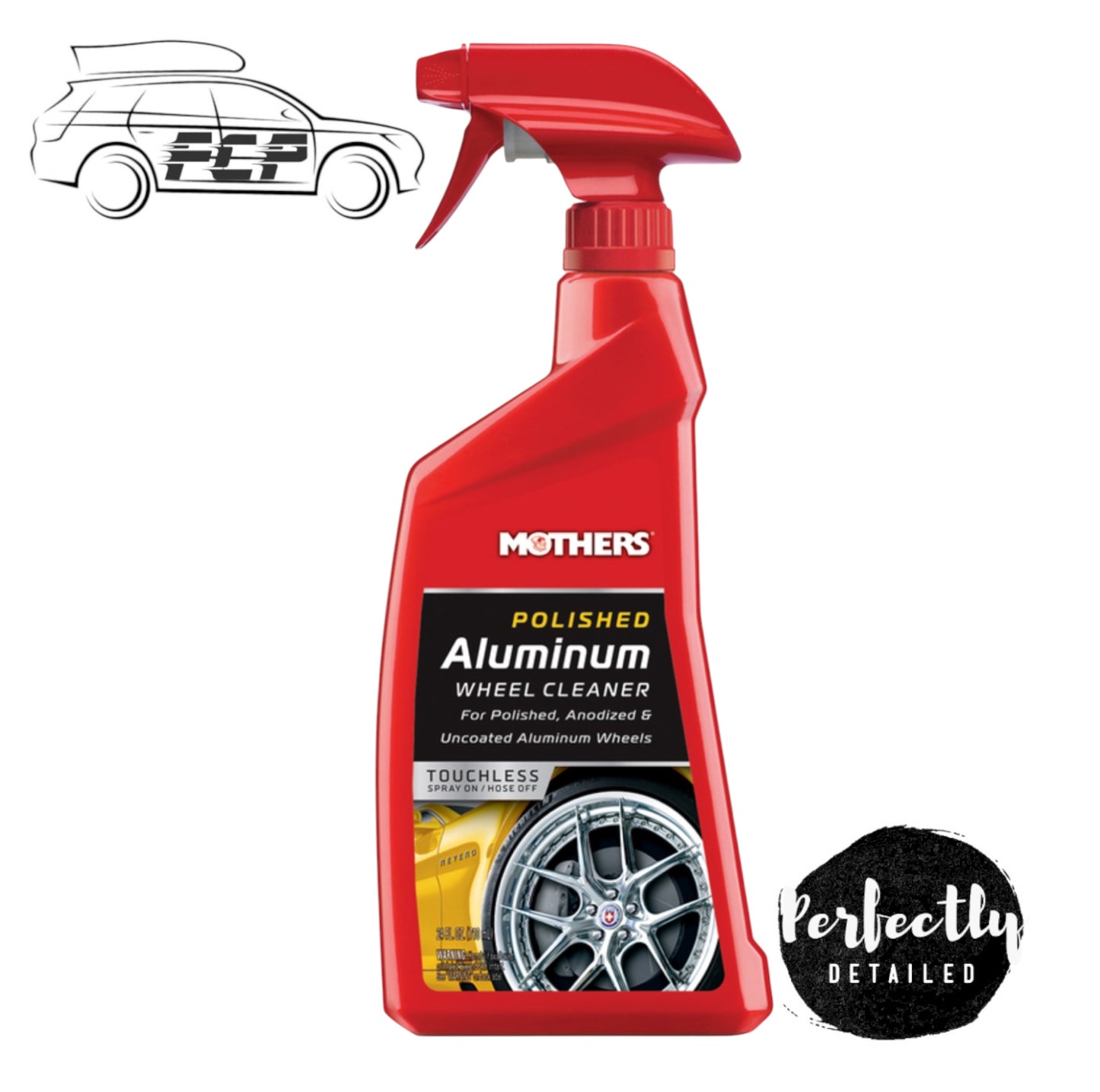 Mothers Polished Aluminium Wheel Cleaner 24oz 710ml