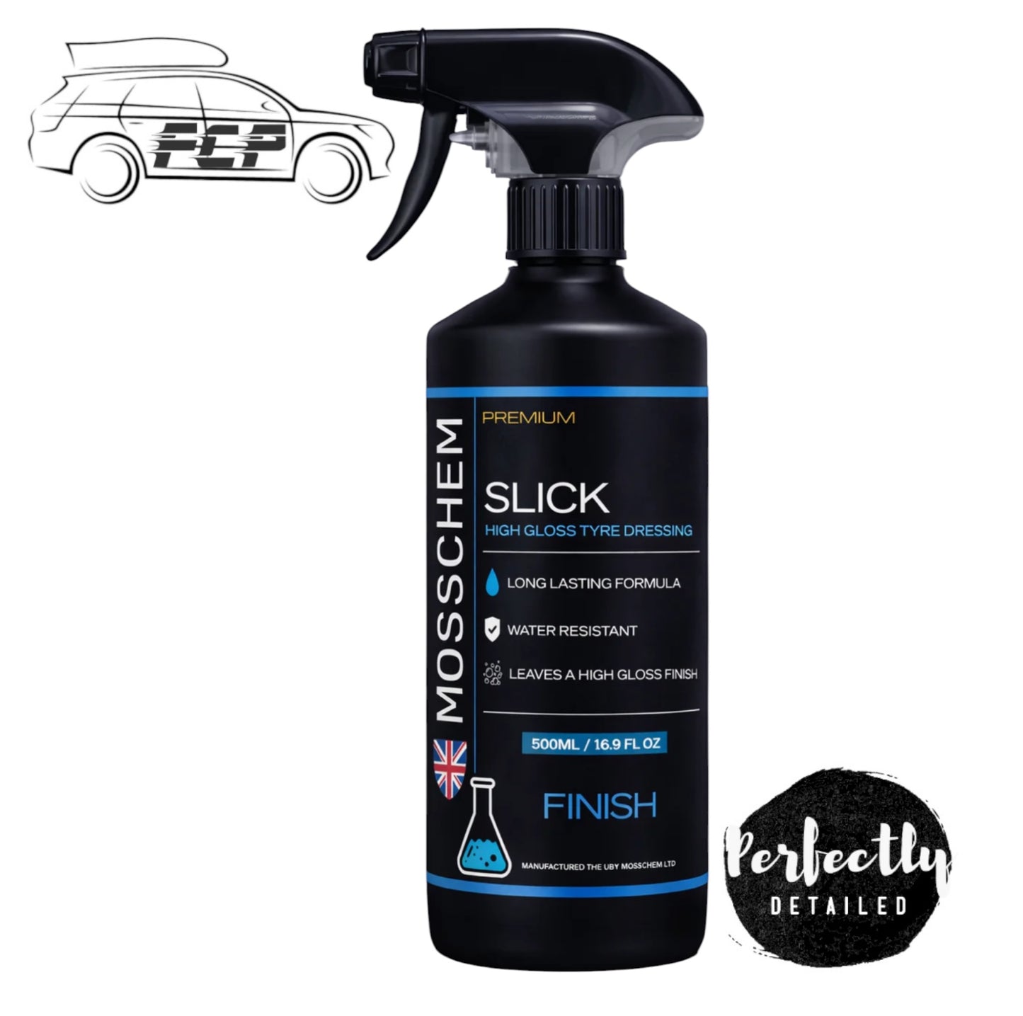 Mosschem Premium Slick High Gloss Tyre Dressing 500ml