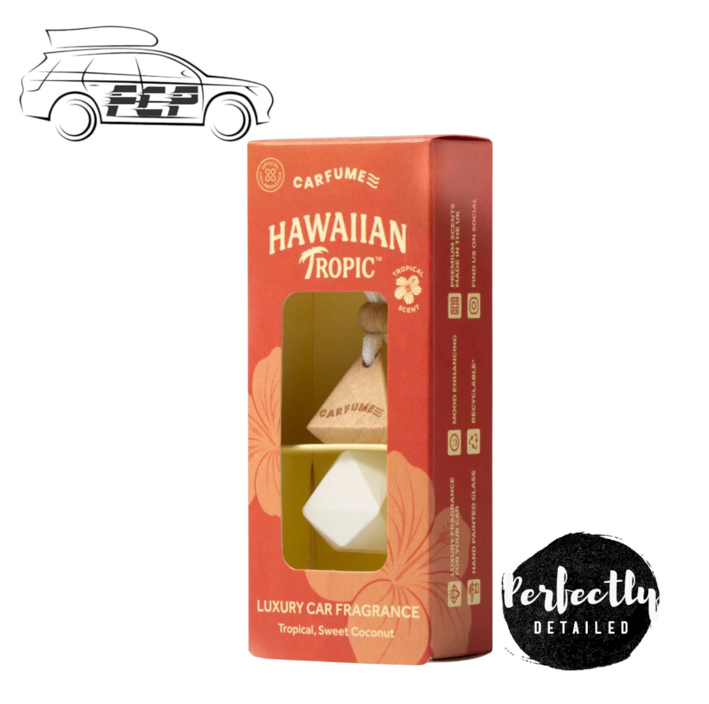 Carfume Car Air Freshener HAWAIIAN TROPIC Ltd Edition Diffuser