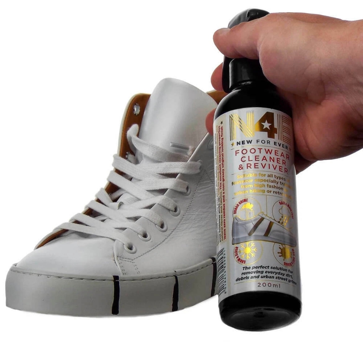 N4E Footwear Cleaner & Reviver 200ml