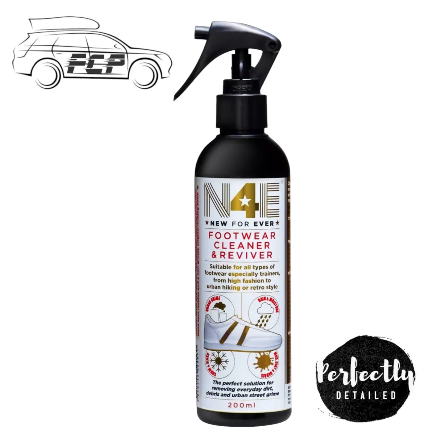 N4E Footwear Cleaner & Reviver 200ml