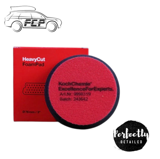 Koch Chemie Red Foam Heavy Cut Pad 3" (76mm)