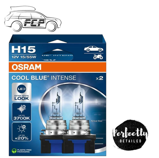 OSRAM Cool Blue Intense Next Gen H15 Headlight Bulbs (Twin) 64176CBN-HCB 3700K