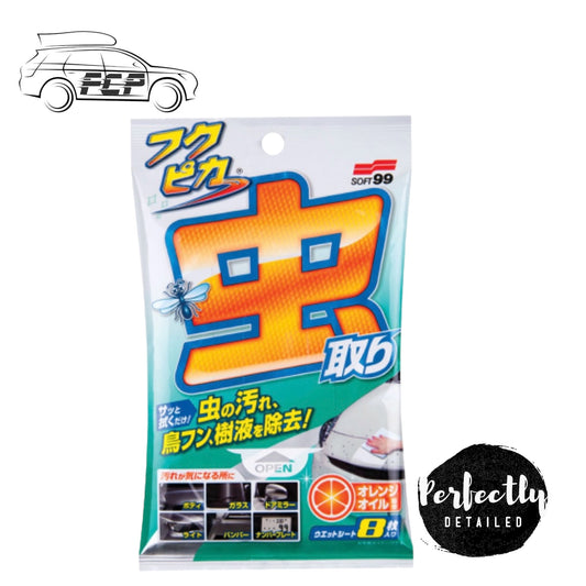 Soft 99 Fukupika Bug & Droppings Removal Wipes