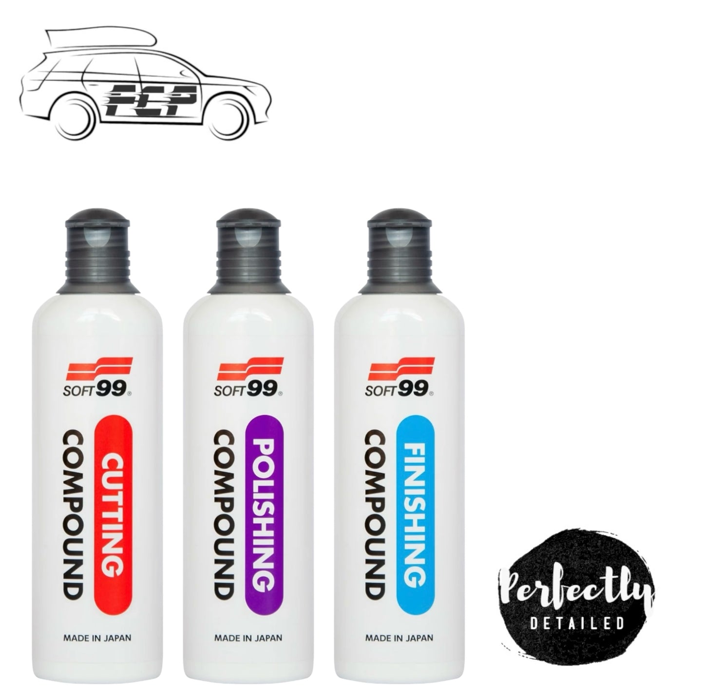 Soft 99 Polishing Compound Set 3 x 300ml