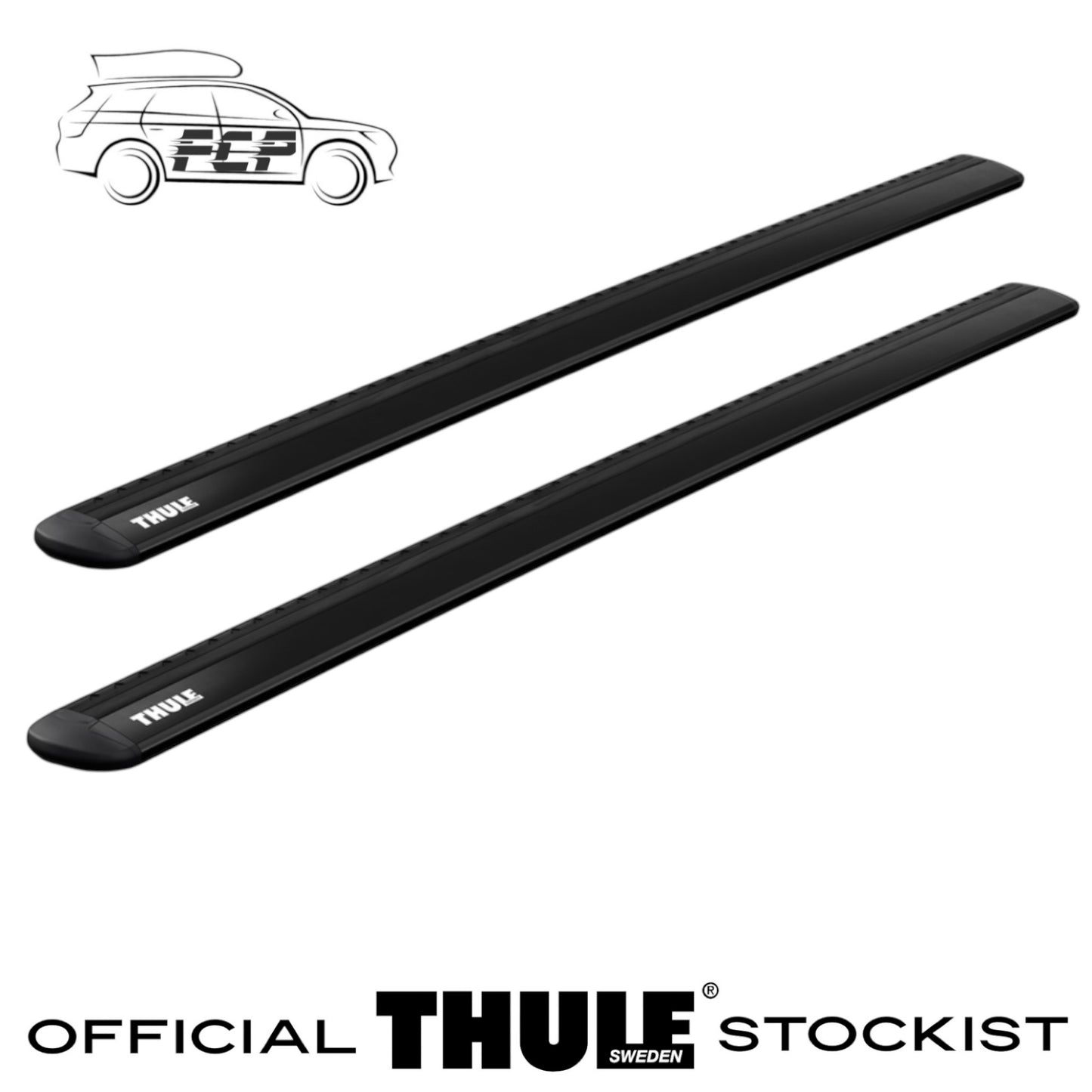 Thule WingBar Evo 150cm Black Roof Bars 711520