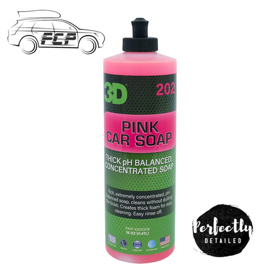 3D Car Care Pink Car Soap pH Balanced 473ml